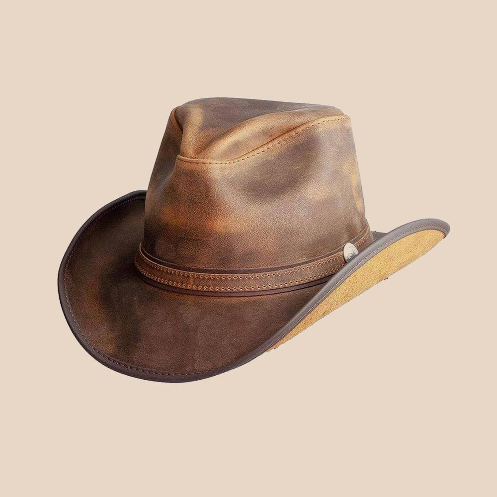 Rustic Leather Hat
