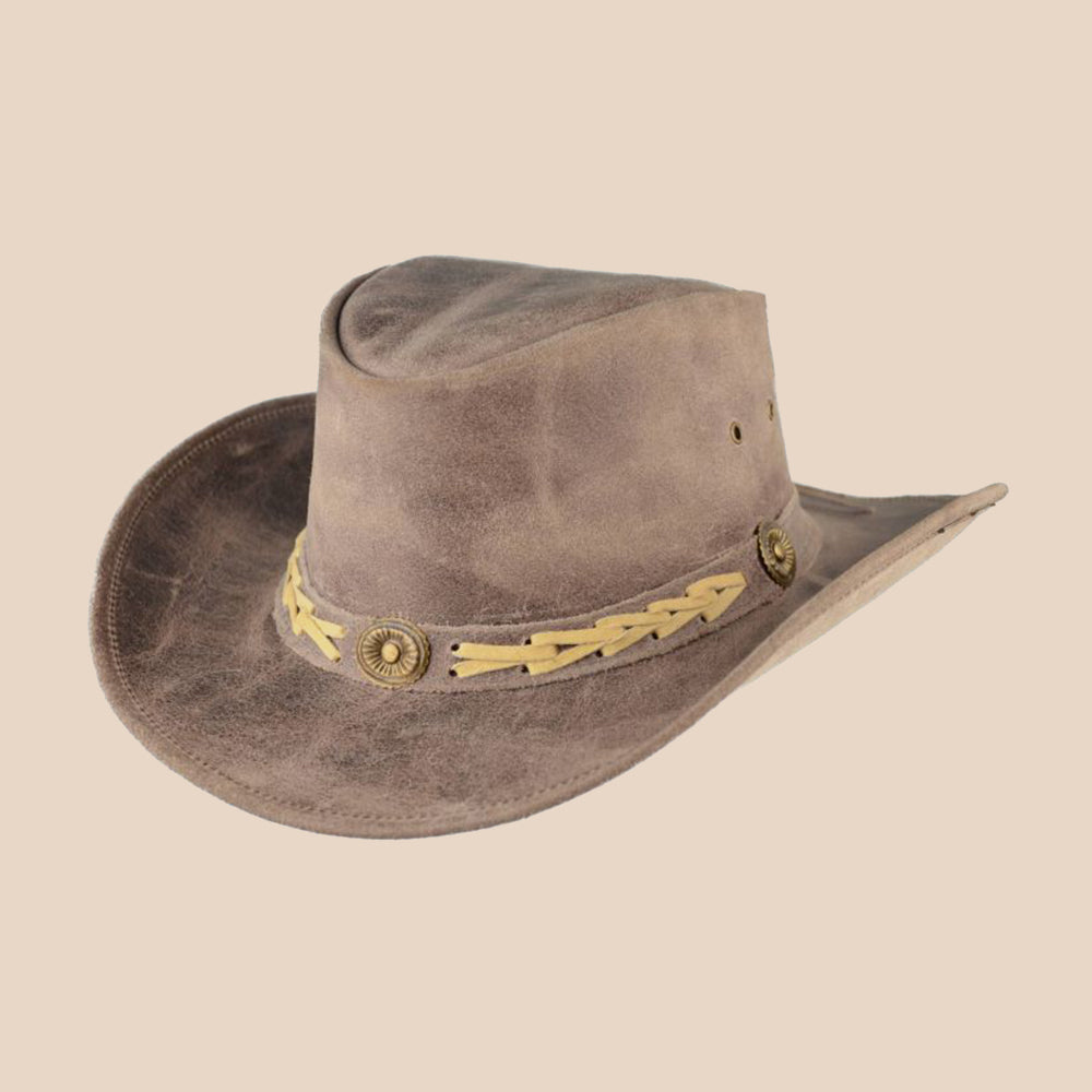 Rustic Leather Hat